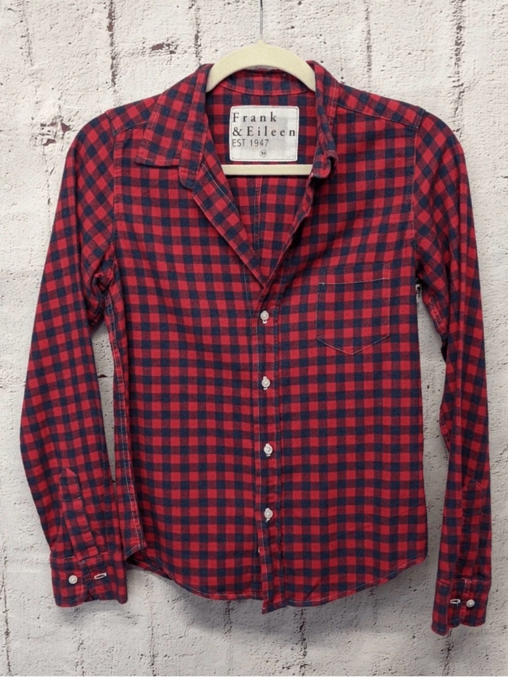 Frank & Eileen Red and Black Buffalo Check Button-Down Shirt